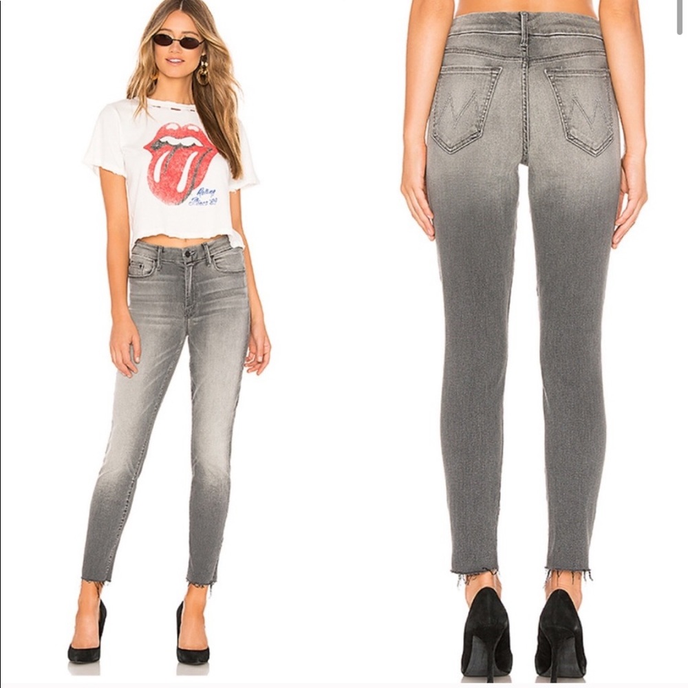 MOTHER Denim Looker Ankle Fray Supermoon